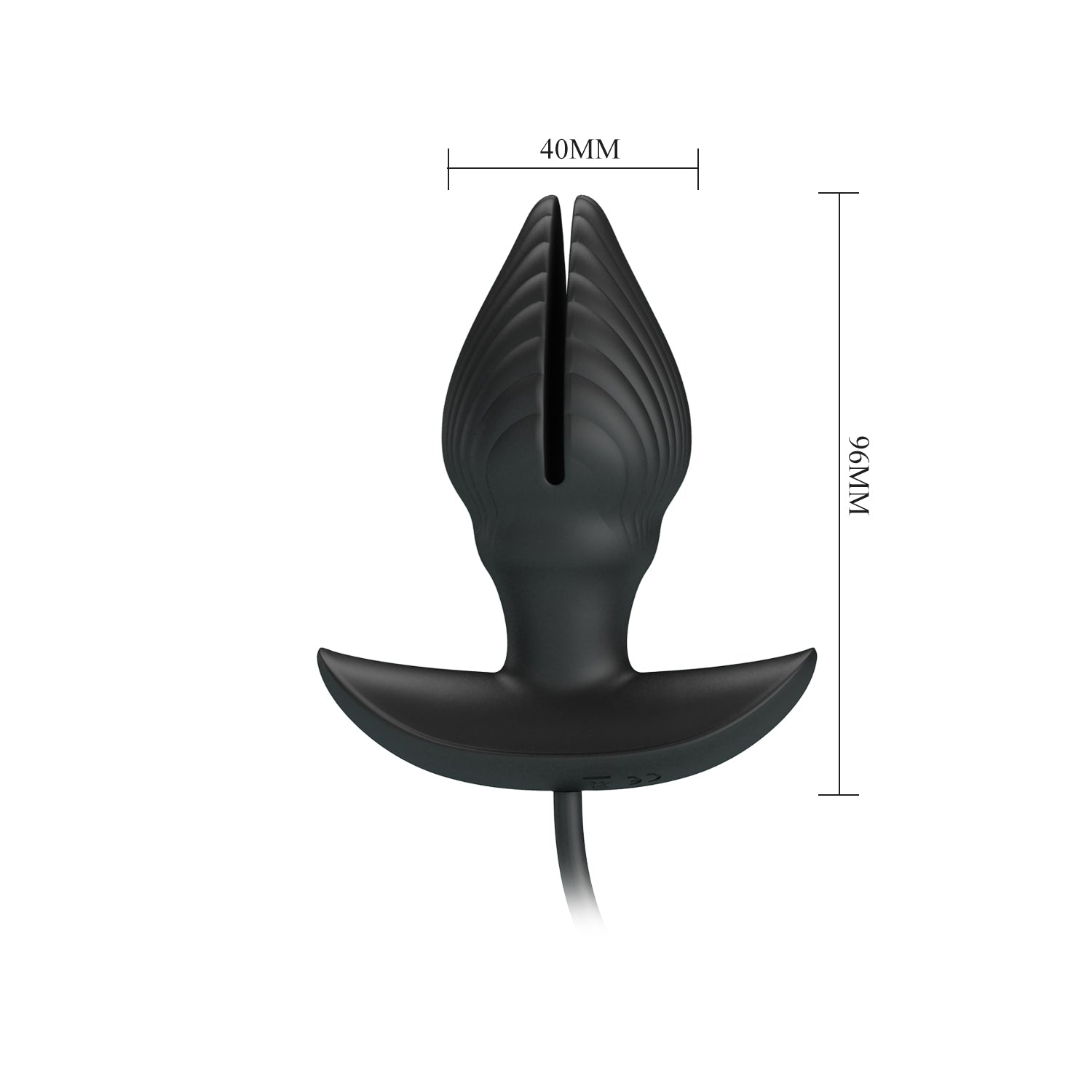 Pretty Love - Manson Vibrating Inflatable Anal Plug (Black) - Black - Expandable Anal Plug (Vibration) Rechargeable