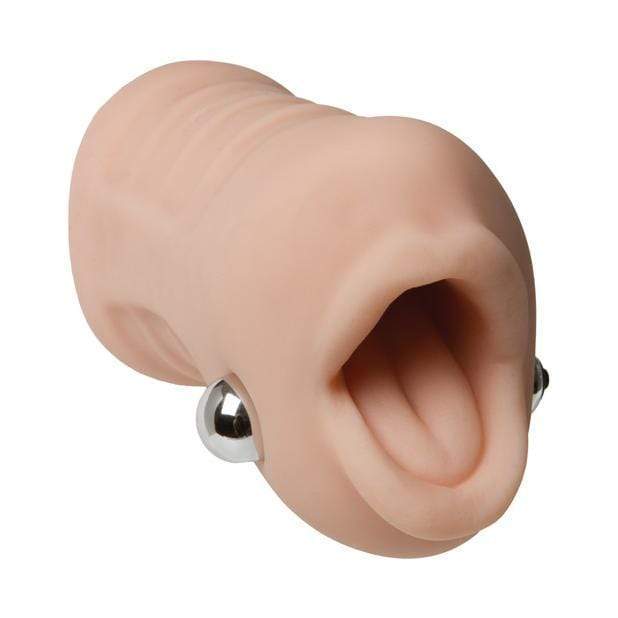 Doc Johnson - Sasha Grey Vibrating Deep Throat Sucker Masturbator (Beige) Masturbator Mouth (Non Vibration) 782421025366 CherryAffairs