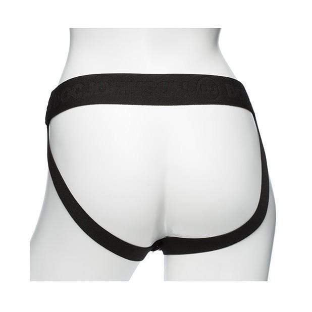 Doc Johnson - Body Extensions Be Aroused Vibrating 2 Piece Strap On Set (Black) Strap On with Hollow Dildo for Male (Non Vibration) 782421070373 CherryAffairs