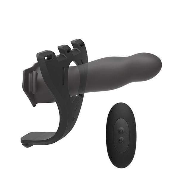 Doc Johnson - Body Extensions Be Aroused Vibrating 2 Piece Strap On Set (Black) Strap On with Hollow Dildo for Male (Non Vibration) 782421070373 CherryAffairs