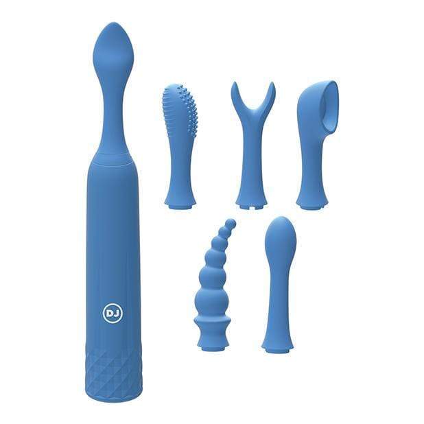Doc Johnson - iVibe Select iQuiver 7 Piece Set Vibrator (Blue) Clit Massager (Vibration) Rechargeable 782421077839 CherryAffairs