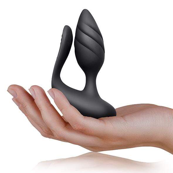RocksOff - Cocktail Remote Control Dual Motored Couple's Toy (Black) Couple's Massager (Vibration) Rechargeable 811041014587 CherryAffairs