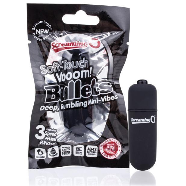 The Screaming O - Soft Touch Vooom Bullet Vibrator (Black) Bullet (Vibration) Non Rechargeable Singapore
