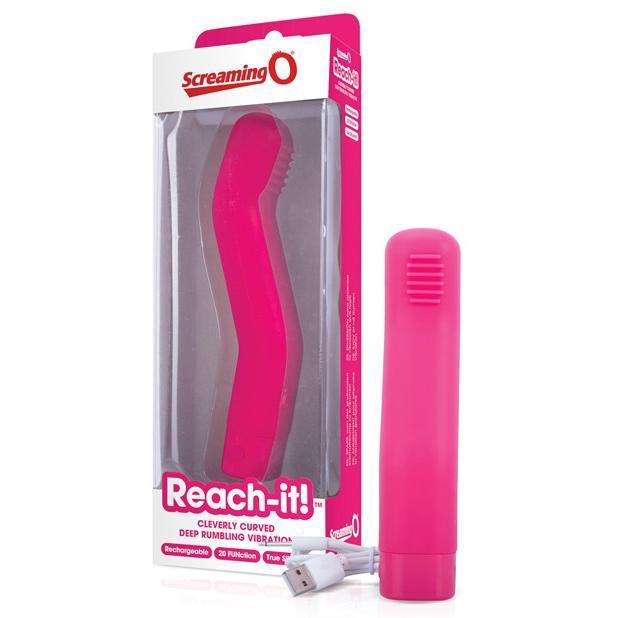 TheScreamingO - Reach-it Bendable G Spot Vibrator (Pink) G Spot Dildo (Vibration) Rechargeable Singapore