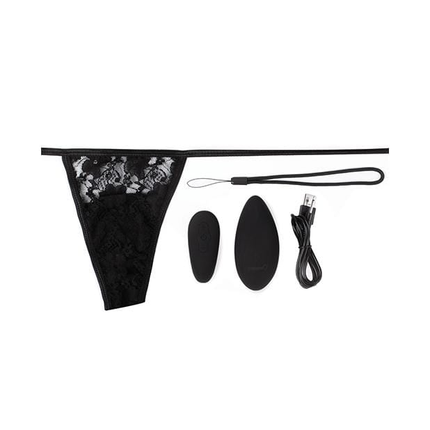 TheScreamingO - My Secret Premium Ergonomic Vibrating Remote Panty Set (Black) Panties Massager Remote Control (Vibration) Rechargeable 817483014222 CherryAffairs