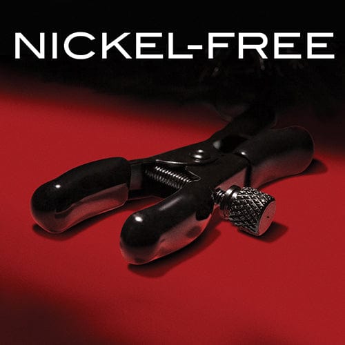 Blush Novelties - Noir Pom Adjustable Nipple Clamps (Black) Nipple Clamps (Non Vibration) 622624095 CherryAffairs