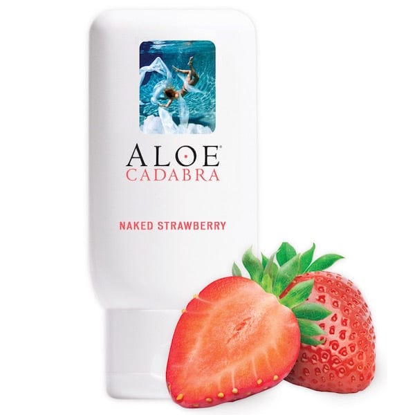 Aloe Cadabra - Organic Lubricant Flavored 2.5 oz (Naked Strawberry) Lube (Water Based) 826804000035 CherryAffairs
