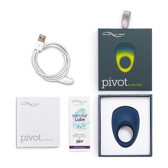 We-Vibe - Pivot Vibrating Cock Ring (Blue) Silicone Cock Ring (Vibration) Rechargeable - CherryAffairs Singapore