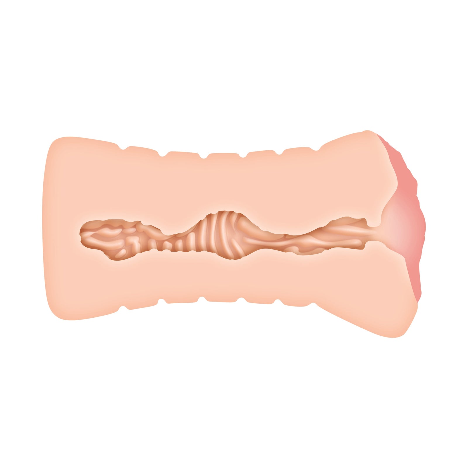 Zero Tolerance - Lisa Ann Vagina Stroker Masturbator with Vibrating Cock Ring (Beige) - Beige - Masturbator Vagina