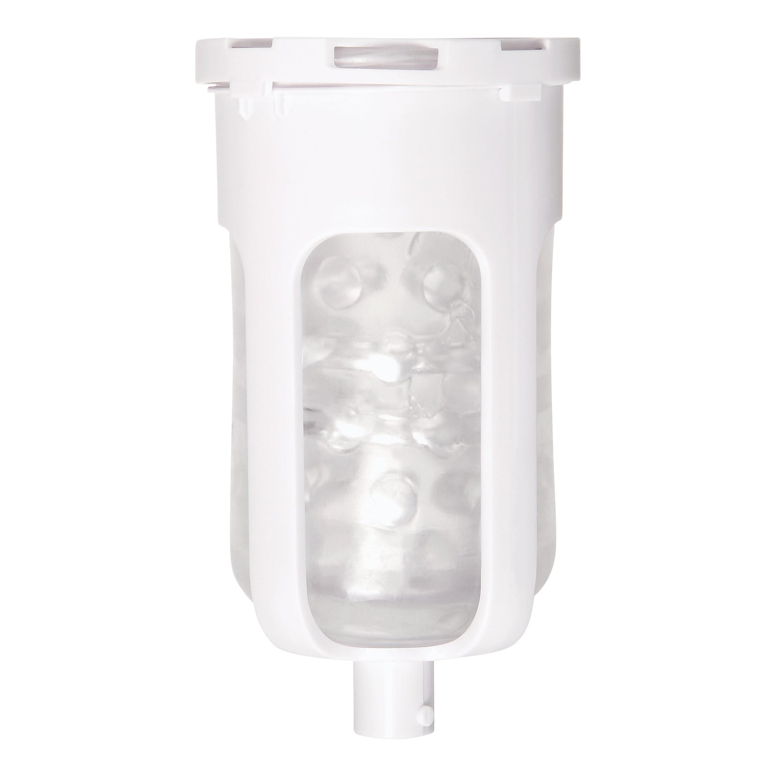 Zero Tolerance - The Thrusting Rechargeable Vibrating Stroker Masturbator (White) - White - Masturbator Vagina