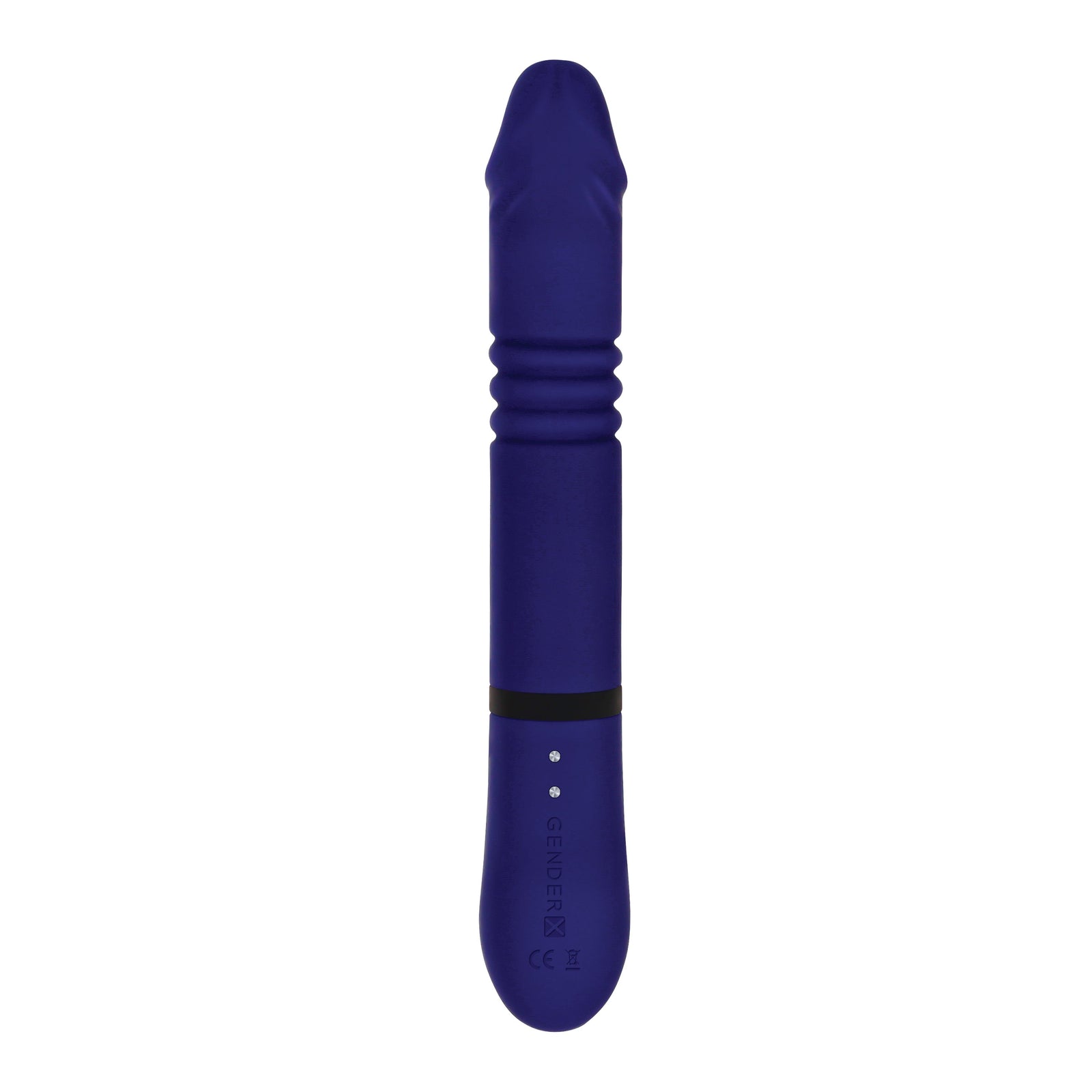 Evolved - Gender X All In One Thrusting Rotating Rabbit Vibrator (Blue) - Blue - Rabbit Dildo (Vibration) Rechargeable