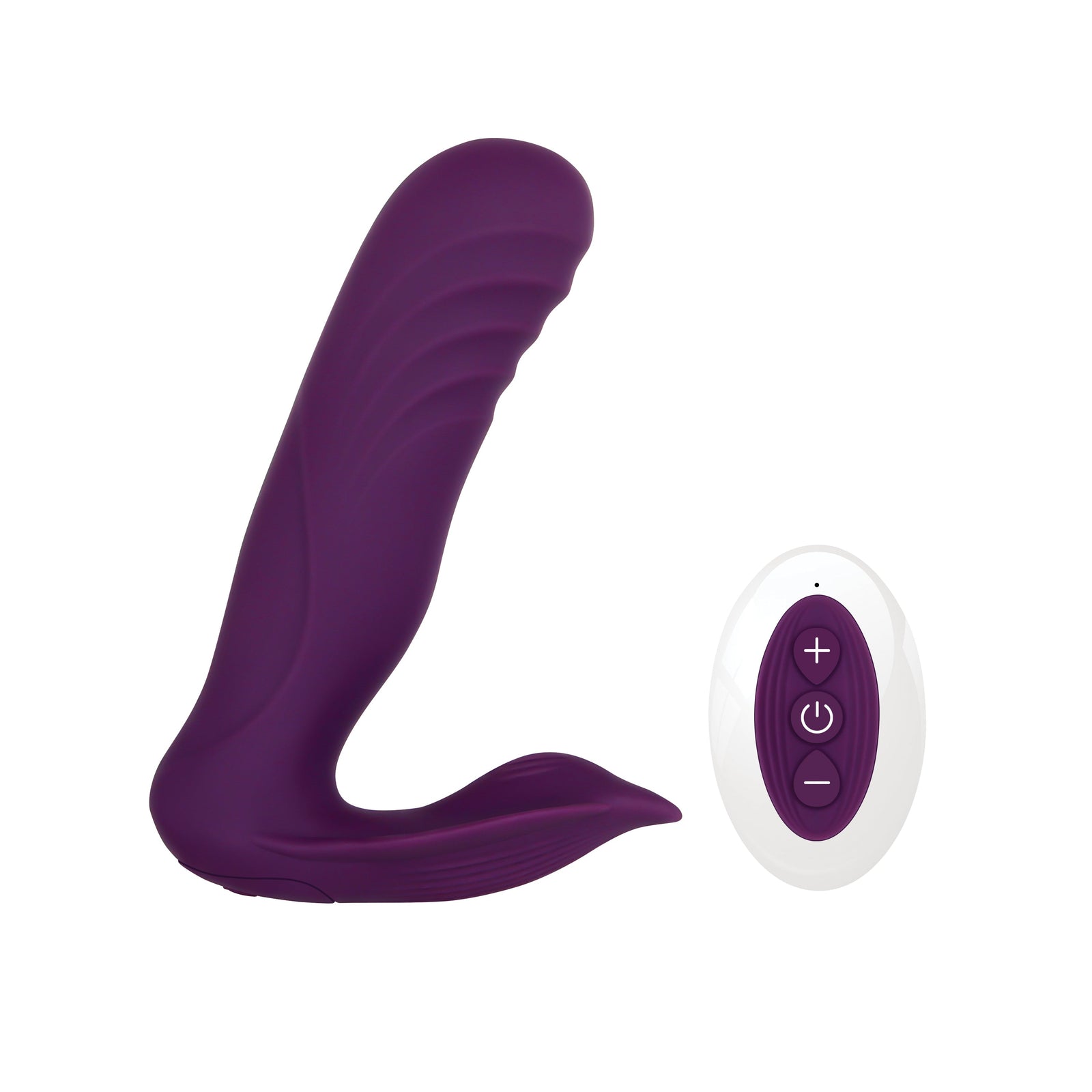 Evolved - Gender X Velvet Hammer Remote Thursting Thumping Strapless Strap On (Purple) - Purple - Strap On with Dildo