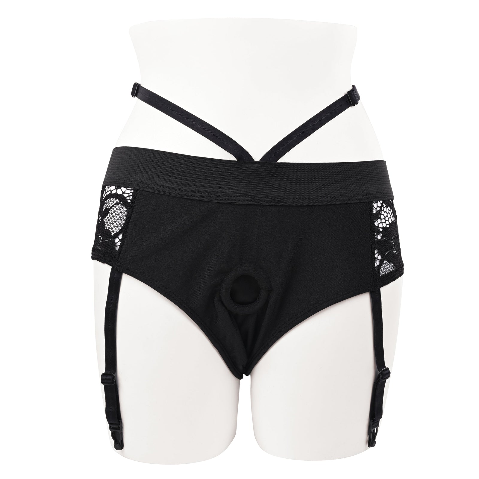 Evolved - Gender X Snuggle Up Remote Vibrating Strap On (Blue) - Blue - Strap On with Dildo for Reverse Insertion