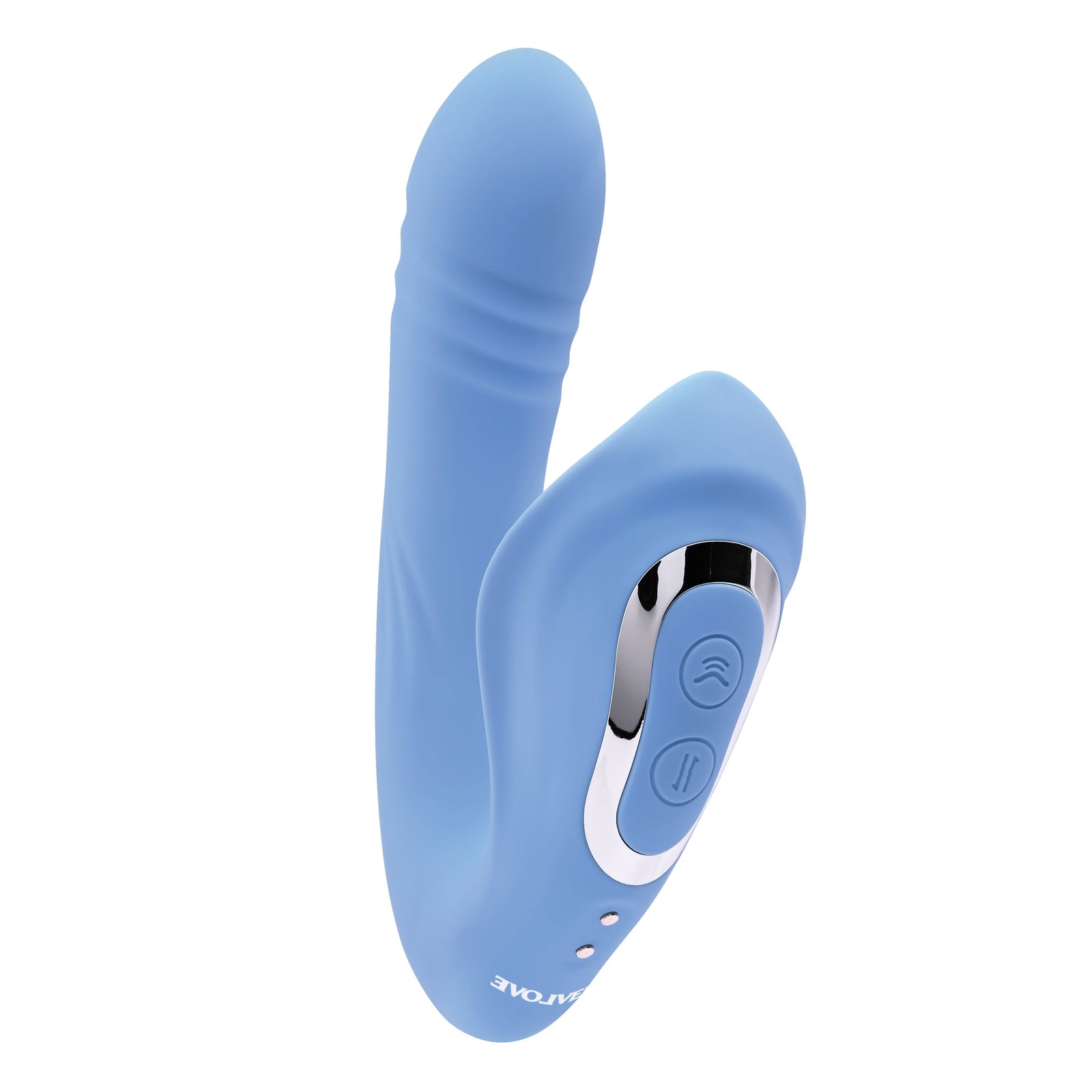 Evolved - Tap and Thrust Curved Vibrator (Blue) - Blue - Prostate Massager (Vibration) Rechargeable