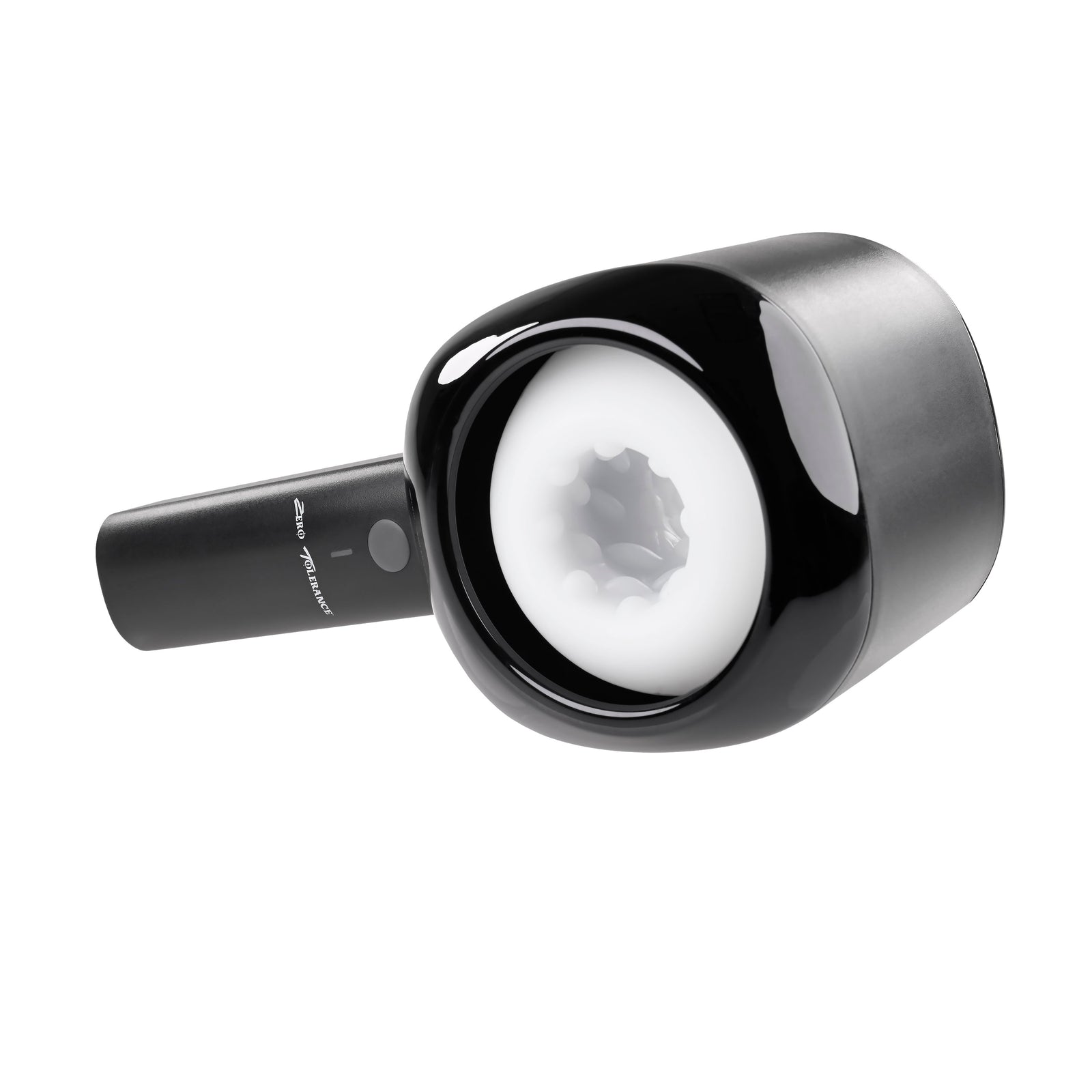 Zero Tolerance - Let It Slide Rechargeable Vibrating Nubbed Stroker (Black) - Black - Masturbator Soft Stroker