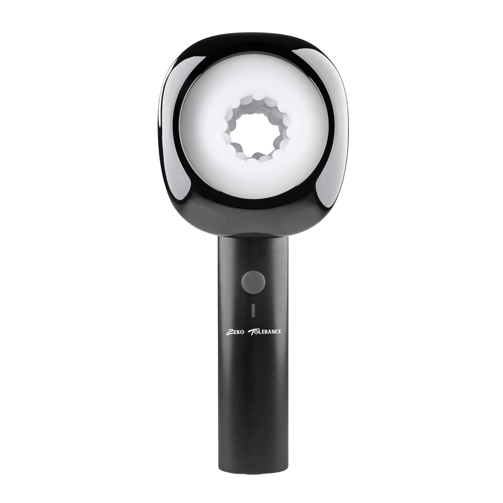 Zero Tolerance - Let It Slide Rechargeable Vibrating Nubbed Stroker (Black) - Black - Masturbator Soft Stroker