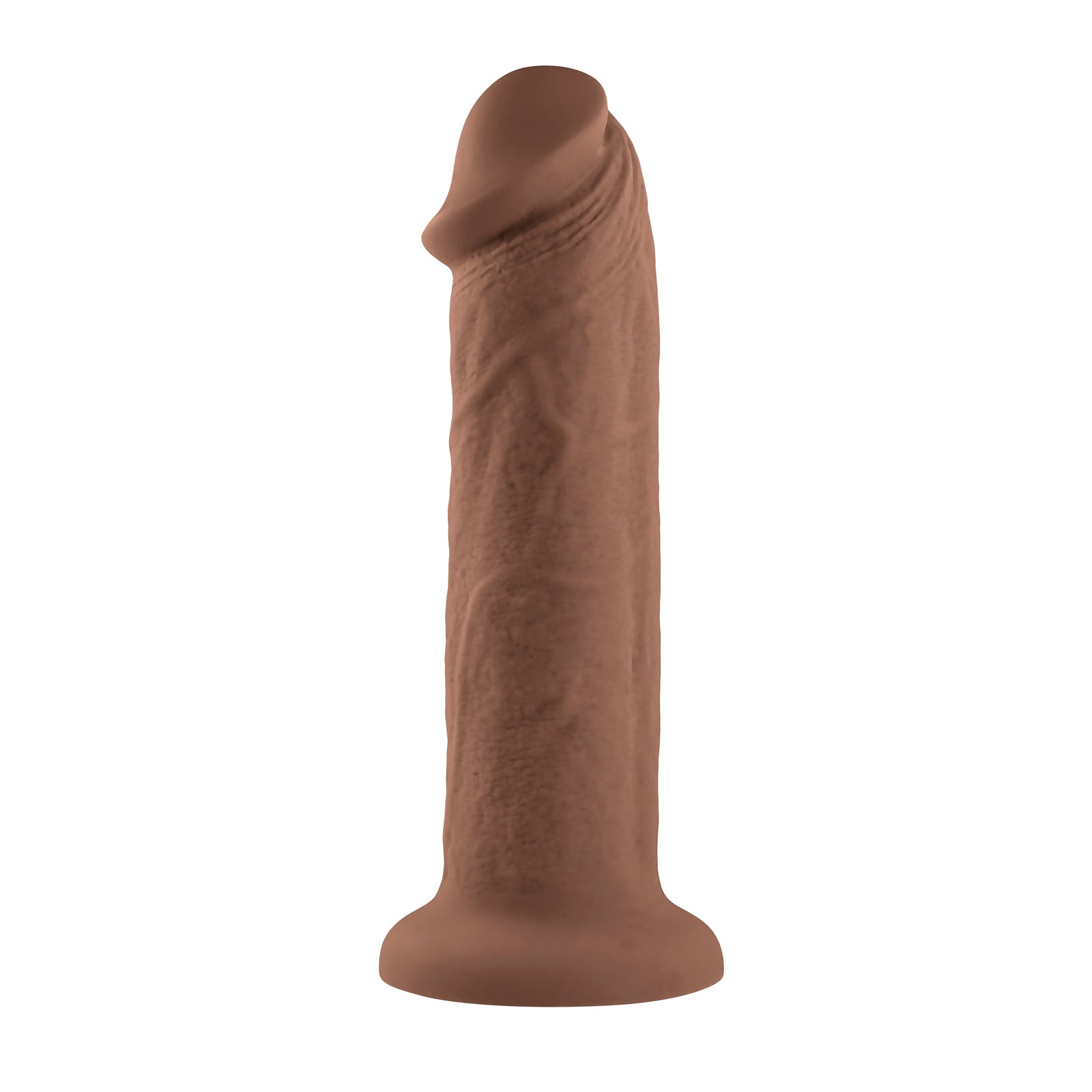 Evolved - Girthy Vibrating Realistic Dong 7’’ - Brown - Realistic Dildo with suction cup (Vibration) Rechargeable