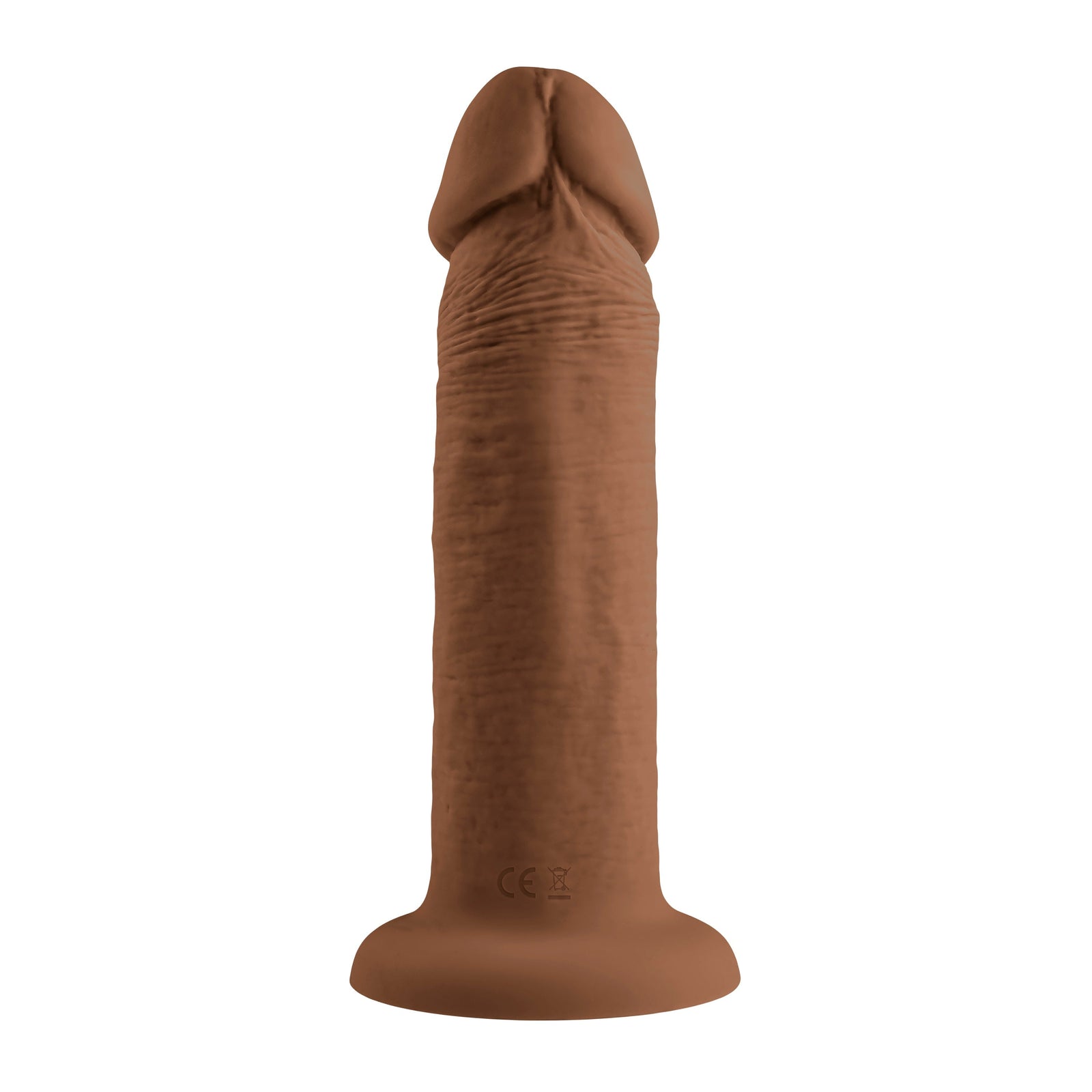 Evolved - Vibrating Realistic Dong 6’’ - Brown - Realistic Dildo with suction cup (Vibration) Rechargeable