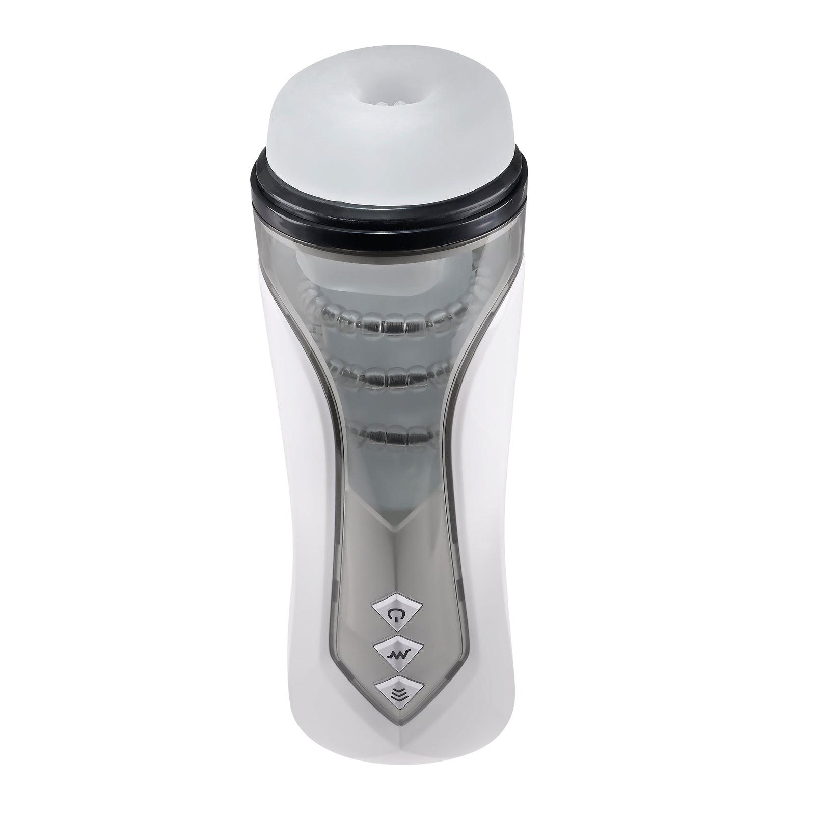 Zero Tolerance - Stroking Buddy Vibrating Stroker Masturbator (White) - White - Masturbator Soft Stroker (Vibration)