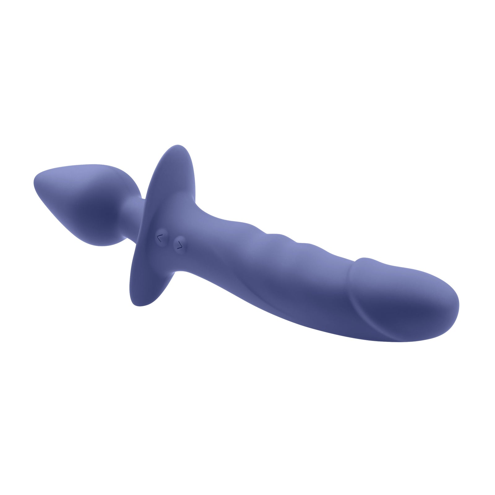 Evolved - Gender X Dual Defender Vibrating Anal Plug and Dildo (Blue) - Blue - Anal Plug (Vibration) Rechargeable