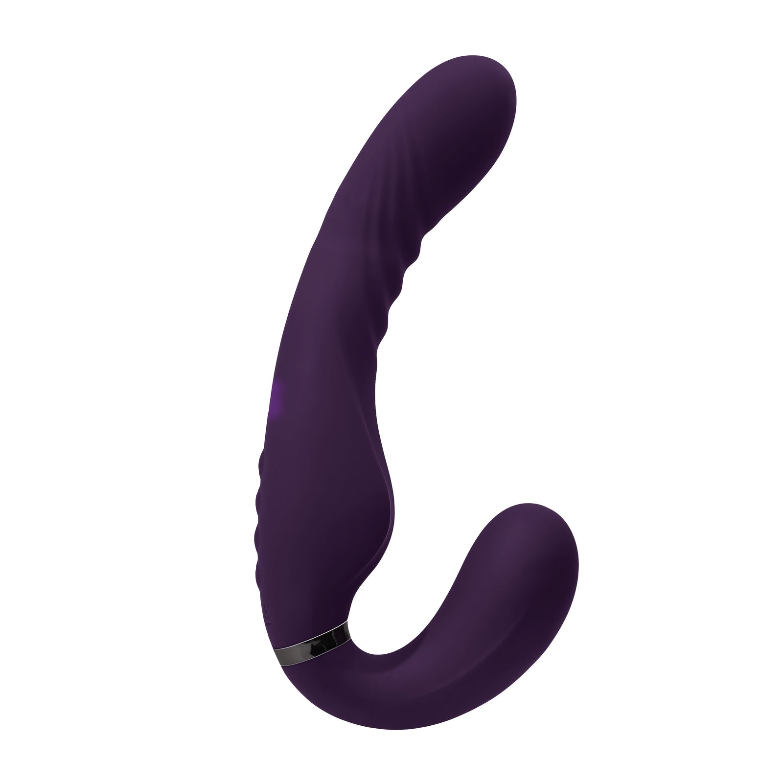 Evolved - Share The Love Strapless Strap On (Purple) - Purple - Strap On with Dildo for Reverse Insertion (Vibration)