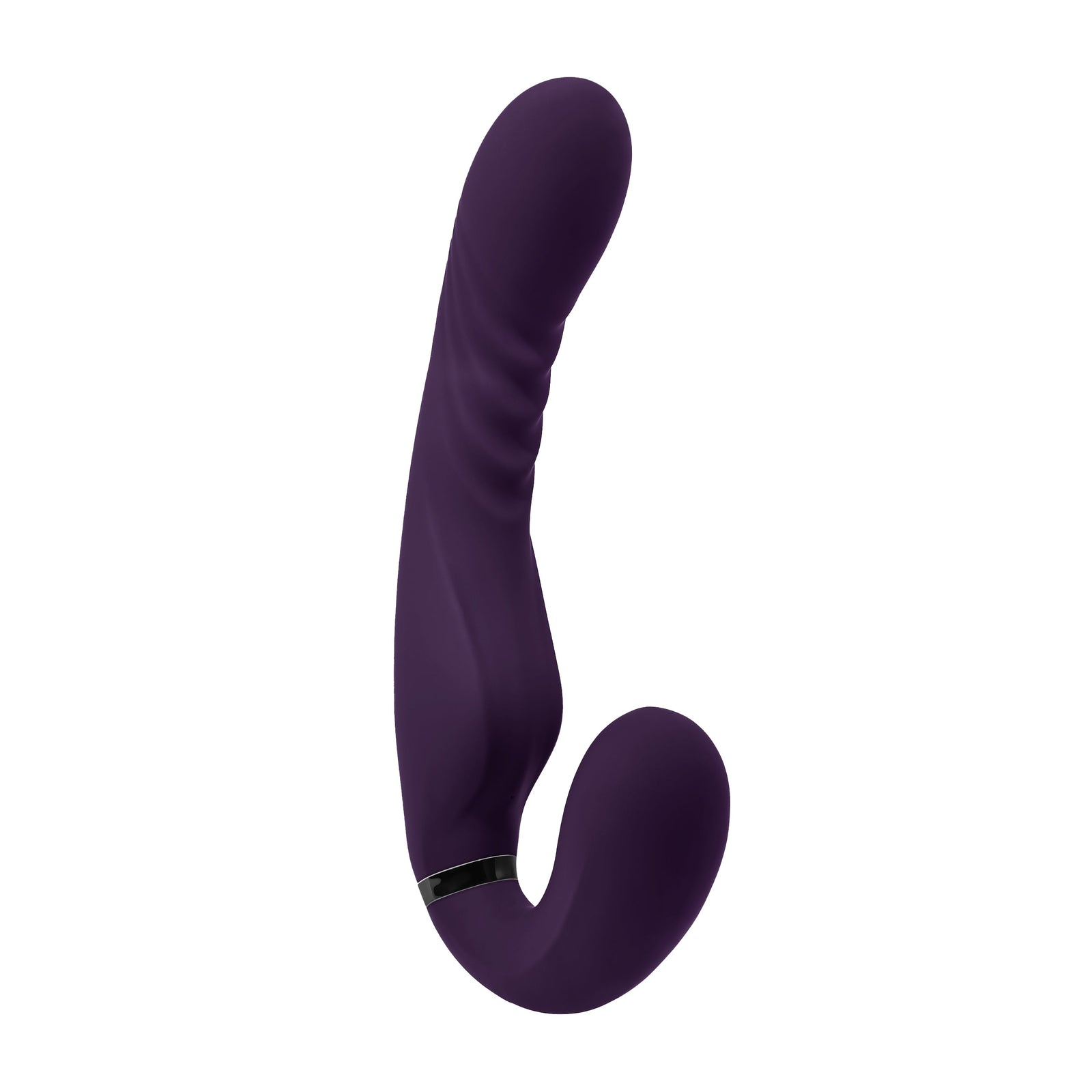 Evolved - Share The Love Strapless Strap On (Purple) - Purple - Strap On with Dildo for Reverse Insertion (Vibration)