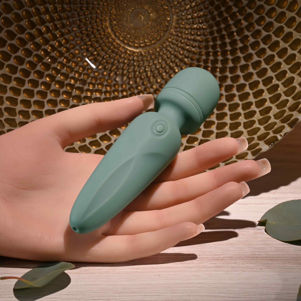 Evolved - Rumble Vibrating Mini Wand Massager (Green)
