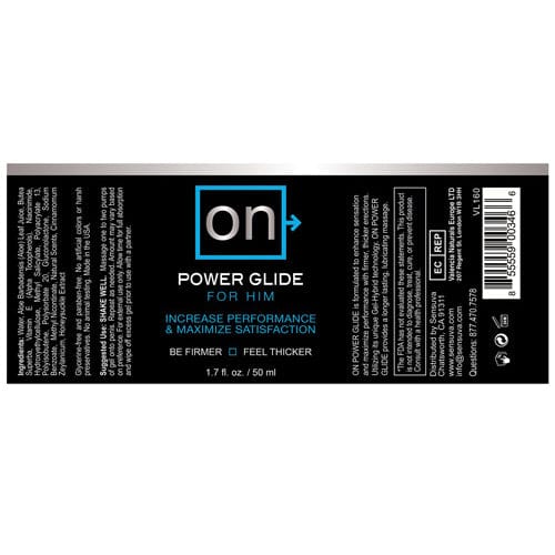 Sensuva - ON Power Glide For Him Performance Maximizer Delayer Delayer 855559003466 CherryAffairs