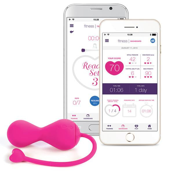 OhMiBod - Lovelife Krush App Connected Bluetooth Kegel Balls - PleasureHobby