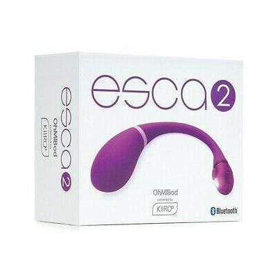 OhMiBod - Kiiroo Esca 2 App-Controlled Vibrator (Purple) - Purple - Remote Control Dildo w/o Suction Cup (Vibration)