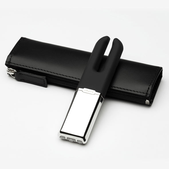 Crave - Duet Vibrator (Black) - Black - Discreet Toys