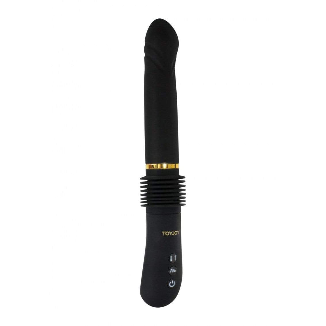 ToyJoy - Magnum Opus I Thrust in You Thruster Vibrator (Black) Realistic Dildo w/o suction cup (Vibration) Rechargeable 320606422 CherryAffairs
