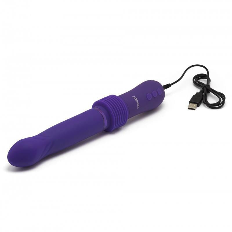 ToyJoy - Magnum Opus Supreme I Thrust in You Thruster Vibrator (Purple) Realistic Dildo w/o suction cup (Vibration) Rechargeable 8713221820853 CherryAffairs