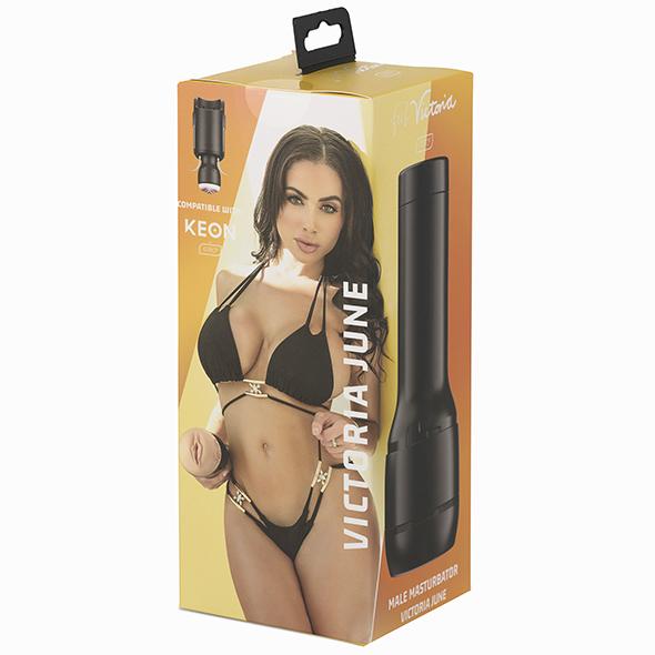 Kiiroo - Stars Collection Strokers Feel Victoria June Masturbator (Black) Masturbator Vagina (Non Vibration) 8720256722090 CherryAffairs