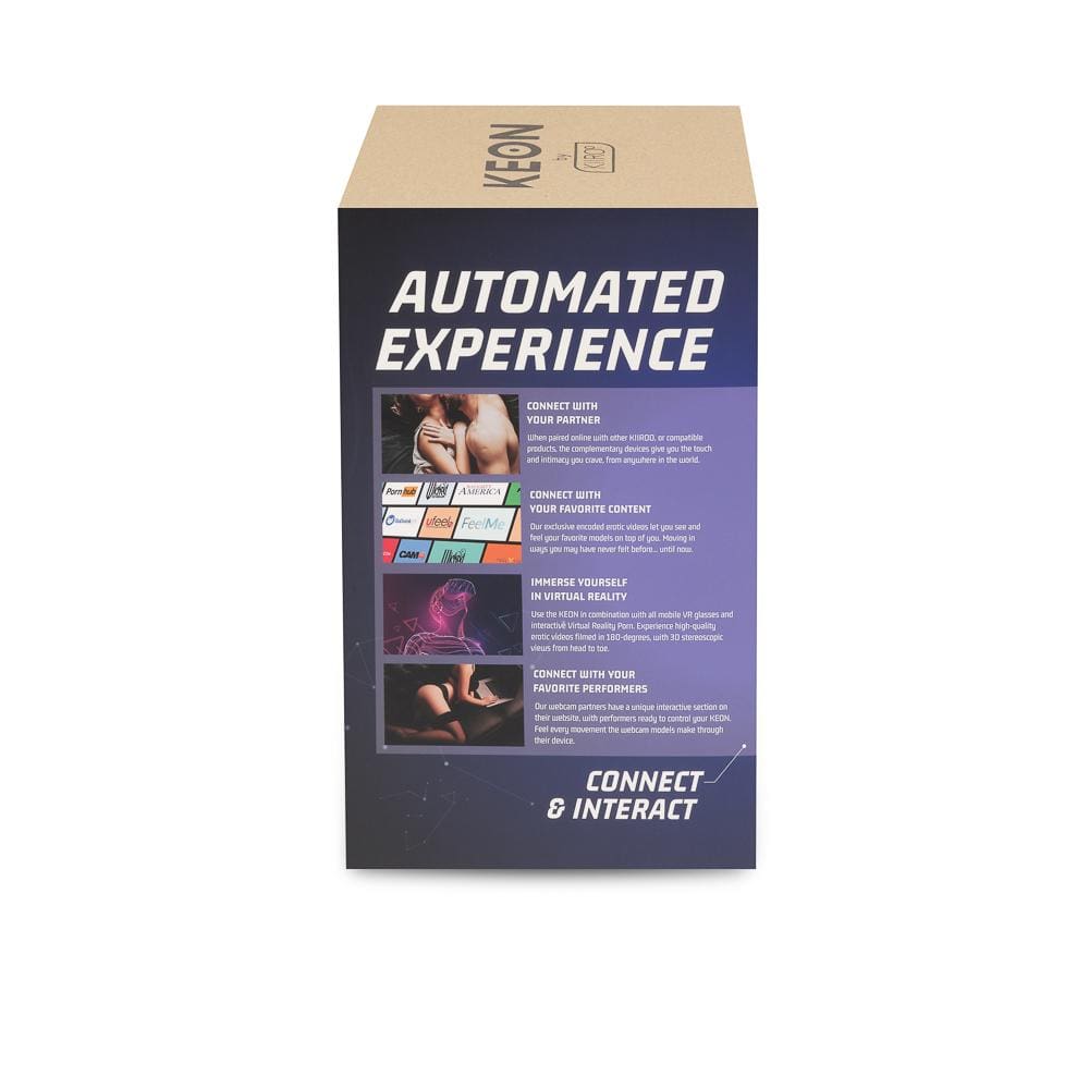 Kiiroo - Keon App-Controlled Automated Masturbator Combo Set (Black) Masturbator (Hands Free) Rechargeable 319731951 CherryAffairs