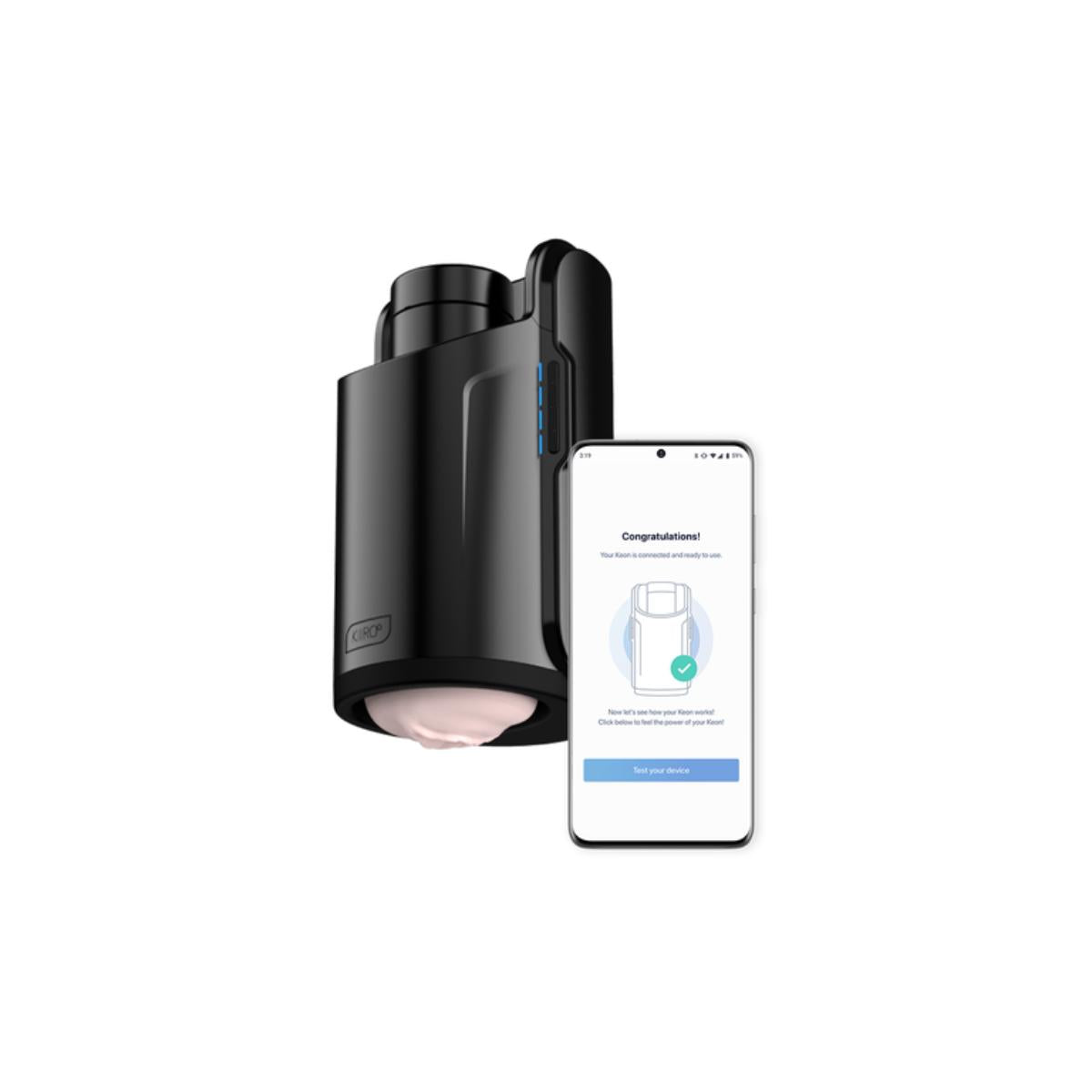 Kiiroo - Keon App Controlled Interactive Automatic Device with WiFi Connectivity with Stroker Combo Set