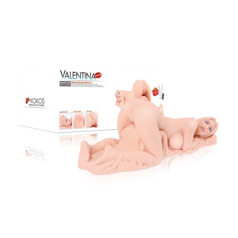 Kokos - Valentina Mini Doll with Vibration Meiki (Beige) Doll - CherryAffairs Singapore