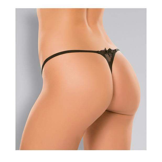 Allure Lingerie - Adore Pixie Panty O/S (Black) Lingerie (Non Vibration) 883045908322 CherryAffairs