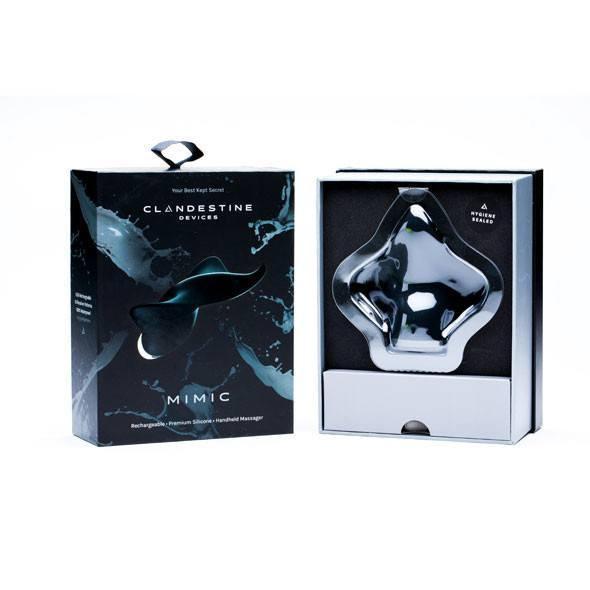 Clandestine - Mimic Vibrating Clit Massager (Black) Clit Massager (Vibration) Rechargeable - CherryAffairs Singapore