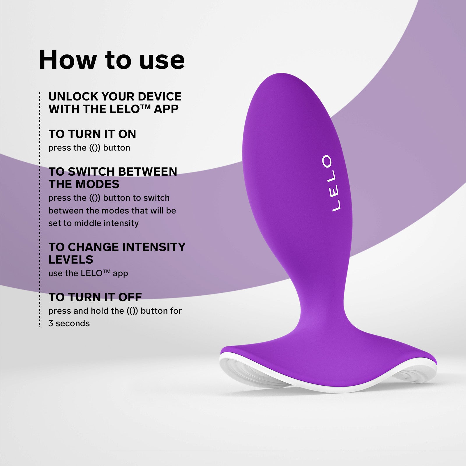 LELO - Originals SURFER App-Controlled Prostate Massager (Purple)