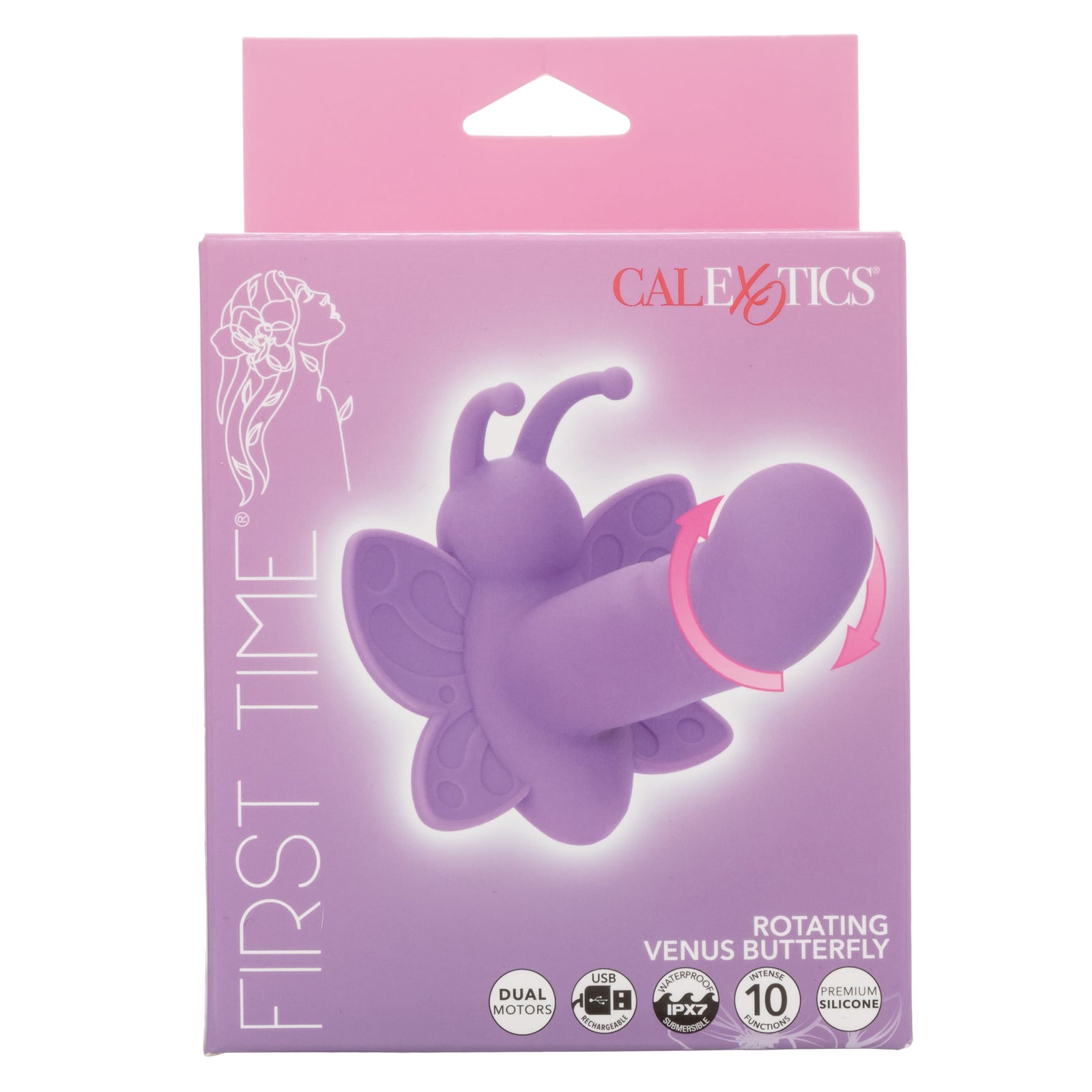 California Exotics - First Time Rotating Venus Butterfly Vibrator (Purple) CE2127 CherryAffairs