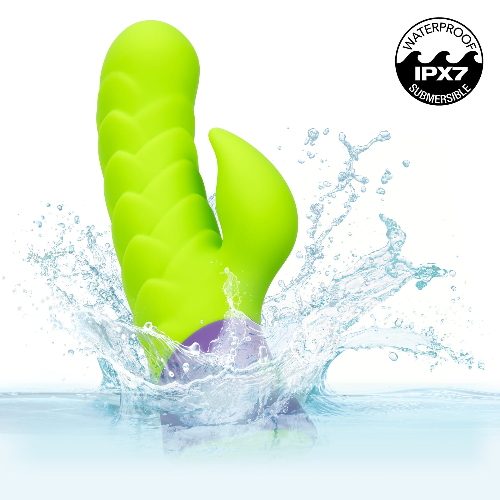 California Exotics - Rave Dragon G Rabbit Vibrator (Green) CE2112 CherryAffairs