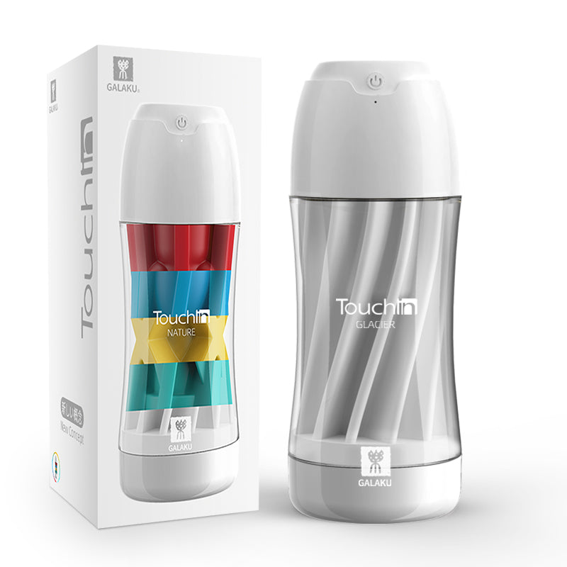 Galaku - Touch In Vibrating Masturbator Cup Stroker - Masturbator Soft Stroker (Vibration) Rechargeable