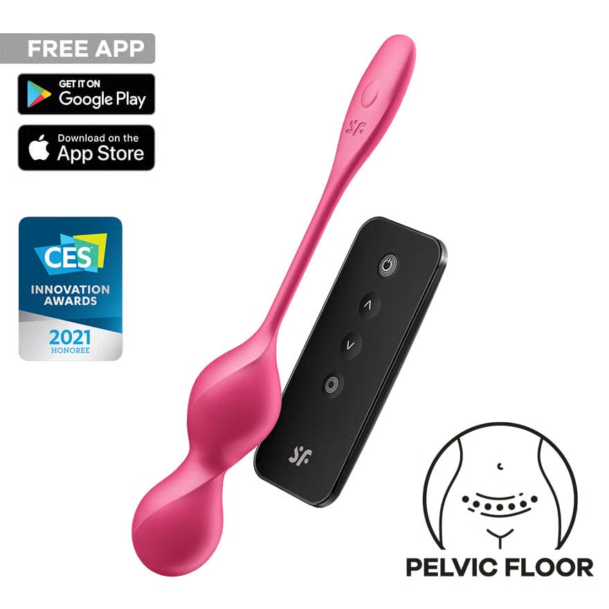 Satisfyer - Love Birds 2 App-Controlled Pelvic Training Kegel Balls (Pink) STF1305 Durio Asia Wholesale