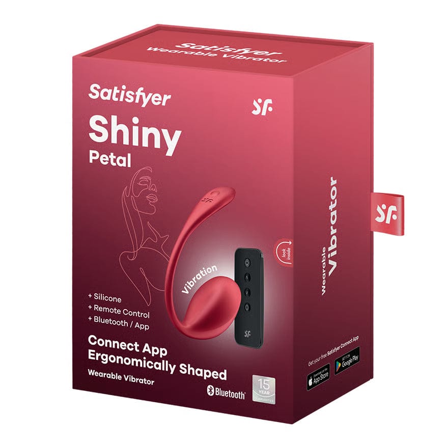 Satisfyer - Shiny Petal App-Controlled Wearable Egg Vibrator (Red) STF1302 Durio Asia Wholesale