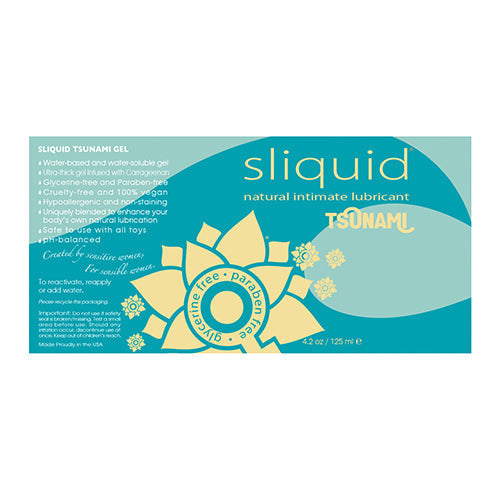 Sliquid - Naturals Tsunami Ultra Thick Gel Lubricant - Lube (Water Based)