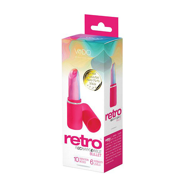 VeDO - Retro Rechargeable Bullet Lip Stick Vibe Vibrator - Discreet Toys