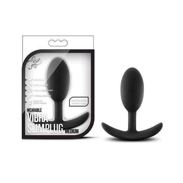 Blush Novelties - Luxe Wearable Vibra Slim Anal Plug Medium (Black) Anal Plug (Non Vibration) Durio Asia