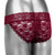California Exotics - Remote Control Vibrating Lace Panty Set L/XL (Burgundy) Panties Massager Remote Control (Vibration) Rechargeable 716770099235 CherryAffairs