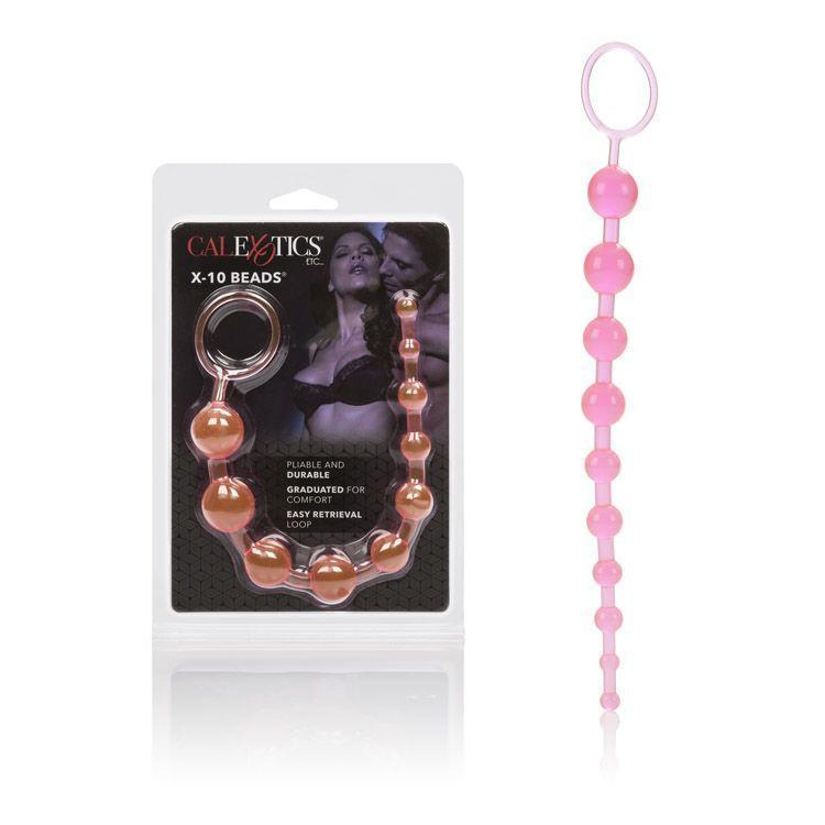 California Exotics - X-10 Beads (Pink) Anal Beads (Non Vibration) Durio Asia